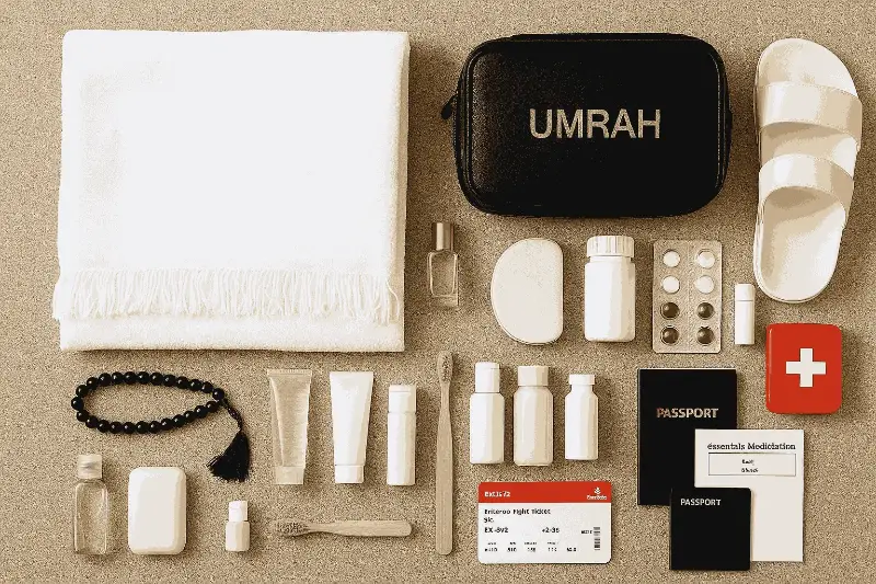 What to pack for Umrah checklist